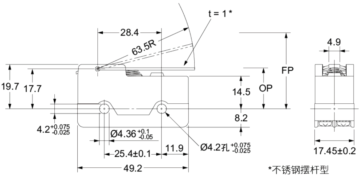 Structure / Dimensions - DZ-10GW21-1B Dual