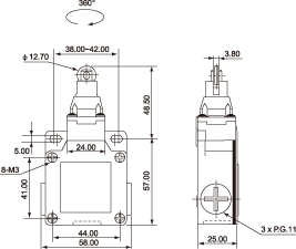 结构尺寸图 - LSA-003