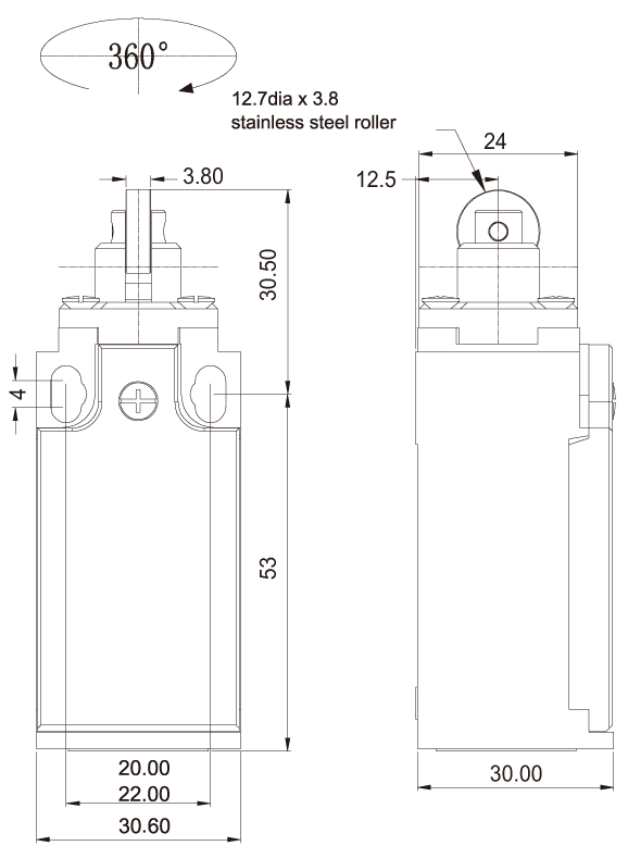 结构尺寸图 - SLS-102