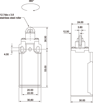 结构尺寸图 - SLS-103