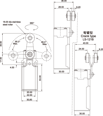 结构尺寸图 - SLS-121