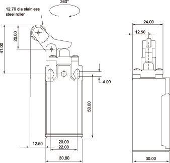 结构尺寸图 - SLS-127