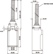 结构尺寸图 - SLS-181