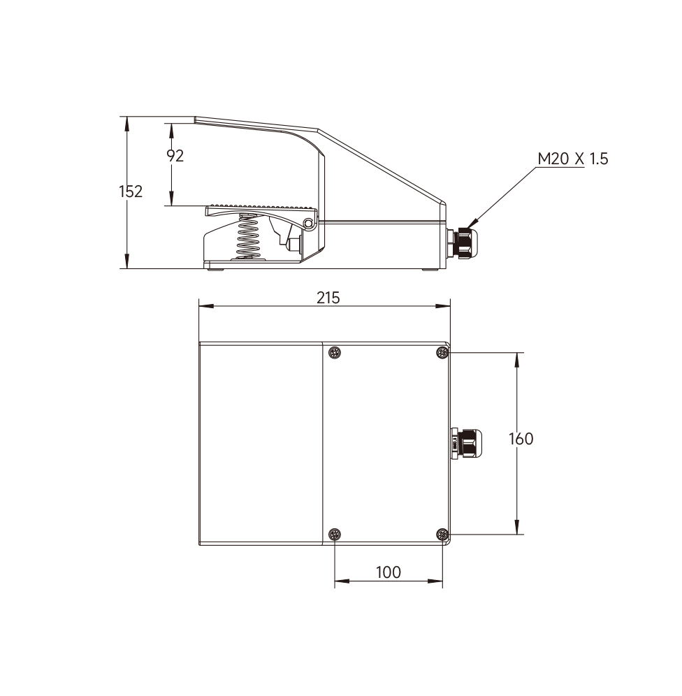 结构尺寸图 - SDF-15