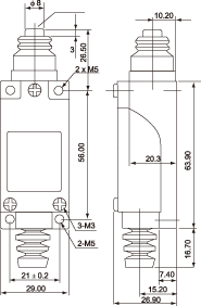 结构尺寸图 - SF-M111