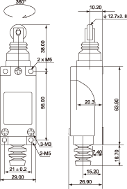结构尺寸图 - SF-M112