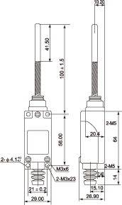 结构尺寸图 - SF-M168