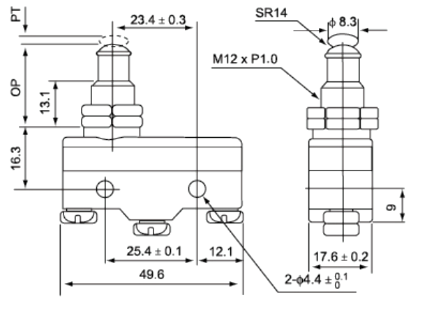 Structure / Dimensions - TM-1307N