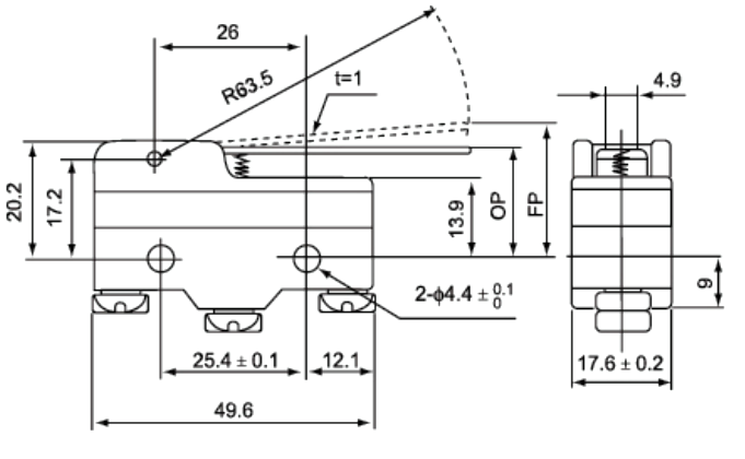 Structure / Dimensions - TM-1701N