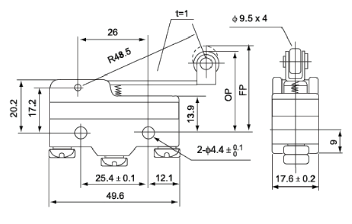 Structure / Dimensions - TM-1703N