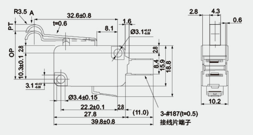 Structure / Dimensions - V-164-1C25