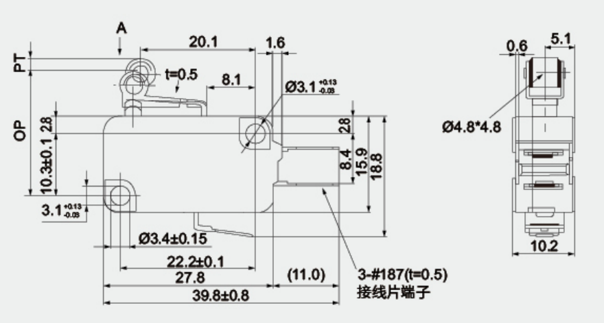 Structure / Dimensions - V-165-1C25